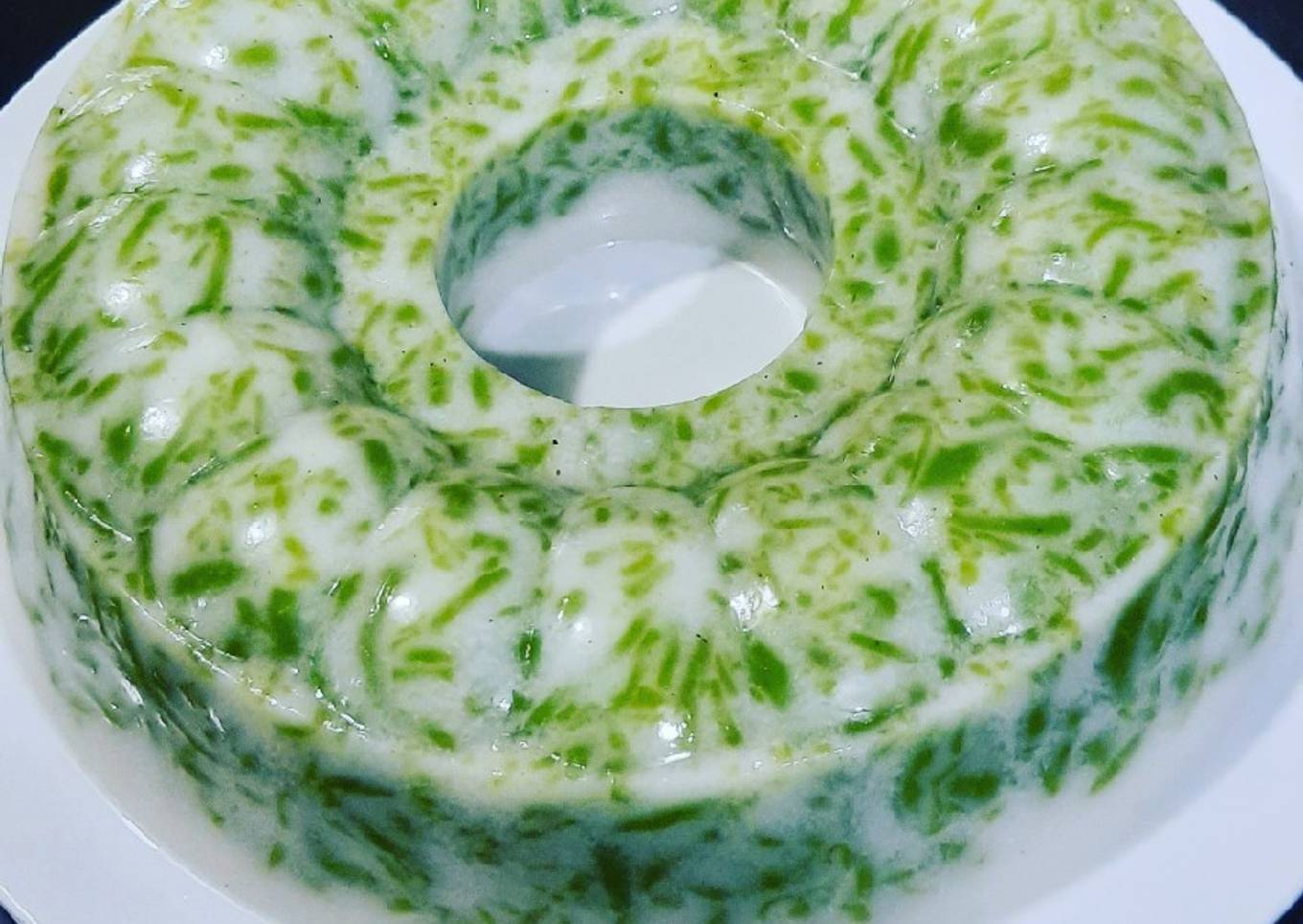 Puding cendol fla gula merah