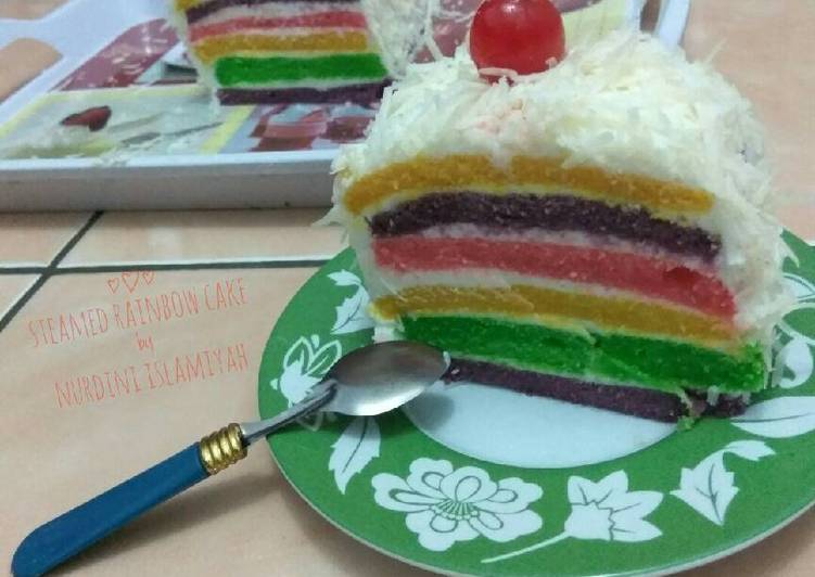 Rahasia Memasak Rainbow Cake kukus yang Enak