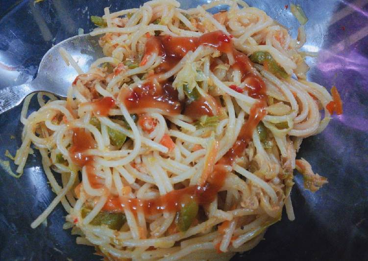 Simple Way to Make Super Quick Homemade Fajita noodles 🍜