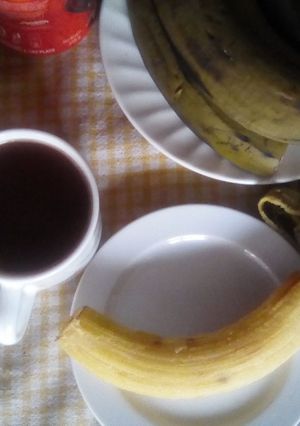A picture of Breakfast bananas.