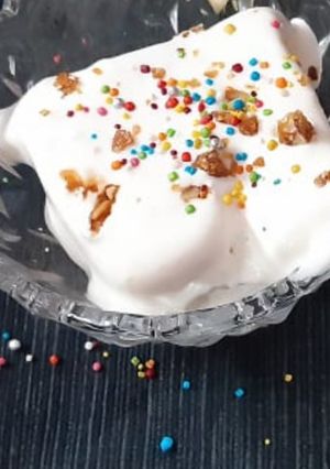 A picture of Vanilla ice cream.