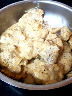 A picture of My Tenderloin pork in a Mustard sauce 😍.