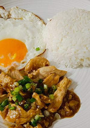 รูปของ "อกไก่ทอดกระเทียมพริกไทย"🐔🧄