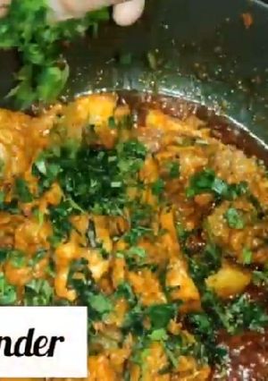 A picture of Chatpata chicken fry.
