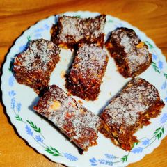 A picture of Coconut Dates Dryfruit Burfi.