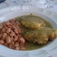 Tortitas de pollo en salsa verde