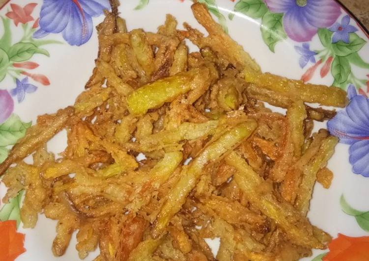 Pepaya muda crispy