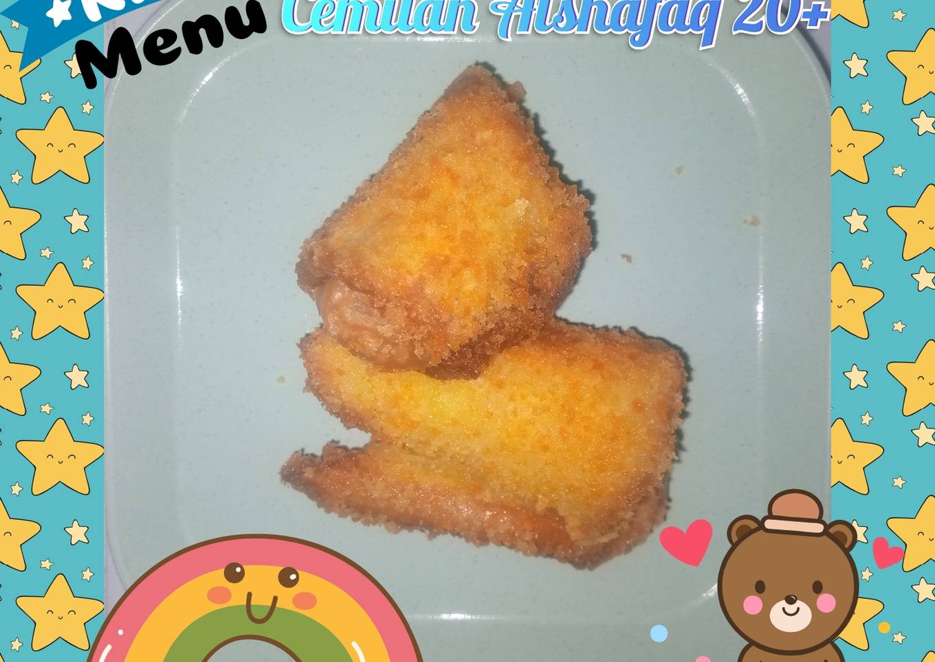 Roti goreng isi sosis ala MPASI