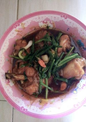 Foto resep Ayam Kecap daun bawang