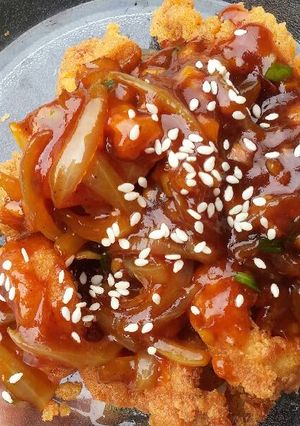 Foto resep Cumi Saos Wijen