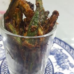 A picture of Kurkuri bhindi.