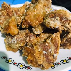 Pork karaage A picture of Pork karaage.