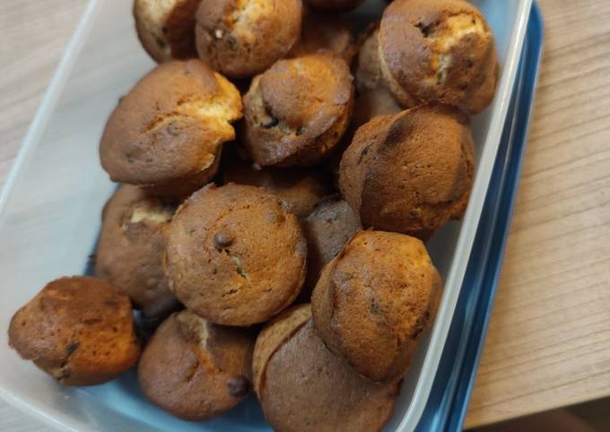 Mini Cake à La Banane Et Pépites De Chocolat De Juju - Cookpad