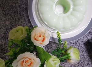 Foto resep Puding nutrijel rasa melon susu simple