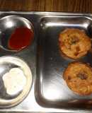 Medu Vada | Savoury Doughnuts with Mayonnaise & Ketchup | Appetizers