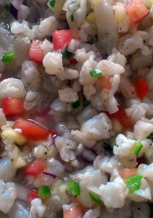 A picture of Ceviche.