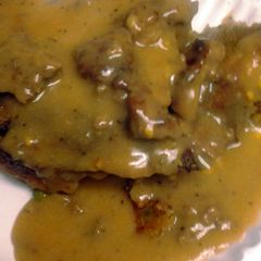A picture of California pepper pod gravy.