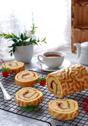 Foto resep Chiffon Tiger Rollcake