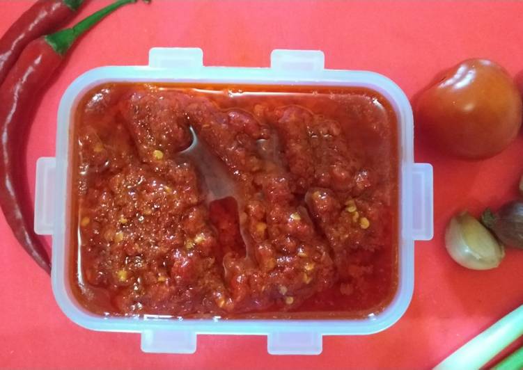 Bumbu dasar: bumbu balado a.k.a bumbu merah