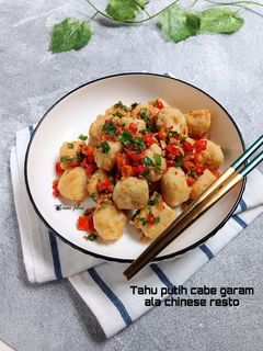 Foto resep Tahu putih cabe garam ala chinese resto