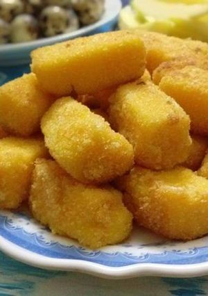 Hình của món Bánh sữa tươi chiên.