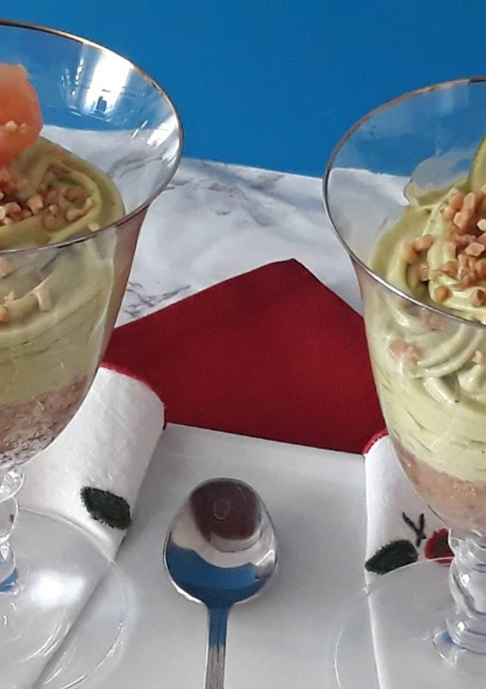 Una foto de Crema de aguacate