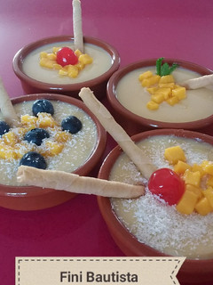 Una foto de Natillas de mango
