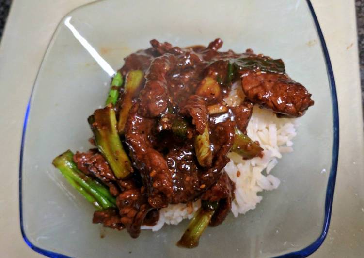 Recipe of Award-winning Mongolian Beef Rice Bowl