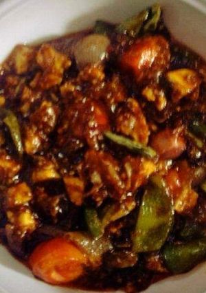 A picture of Paneer chilli sabji.