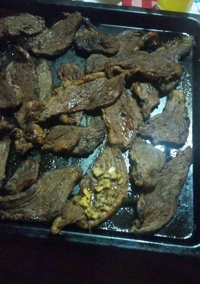 Una foto de Picaña al ajo al estilo Paraguayo