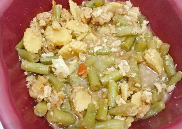 Oseng&#34; buncis and baby corn with egg