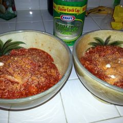 A picture of Bacon Spaghetti.