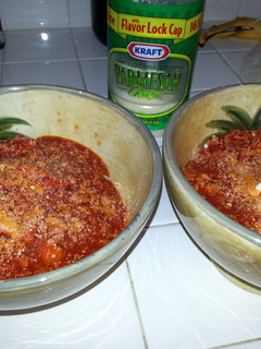 A picture of Bacon Spaghetti.