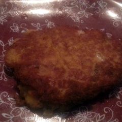 A picture of Crab Shrimp Mushroom Corn Fritters.