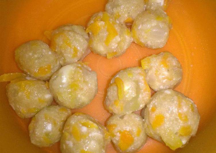 Bumbu Bola-bola Wortel Jamur 12m+ | Resep Bumbu Bola-bola Wortel Jamur 12m+ Yang Bikin Ngiler