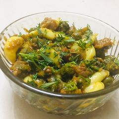 A picture of Chana Garlic Sabzi.