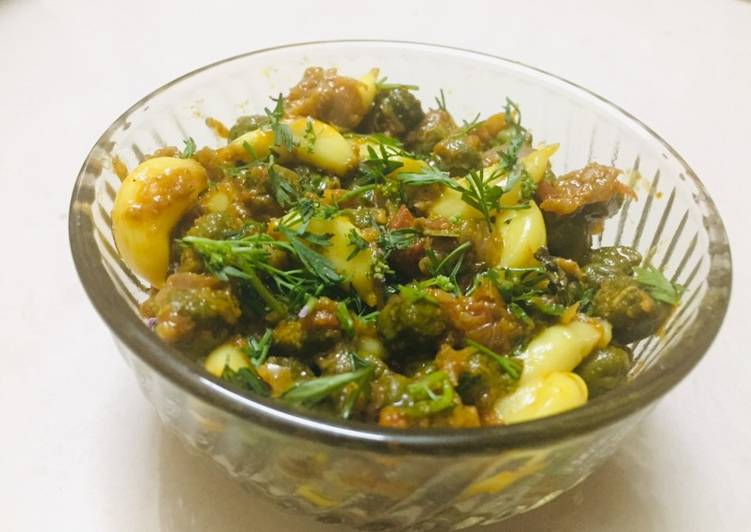 Recipe of Quick Chana Garlic Sabzi