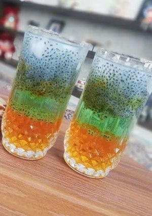 عکسی از دستور شربت سه رنگ