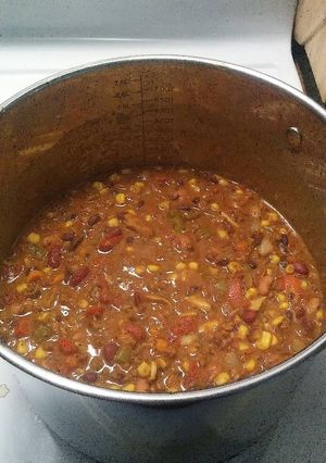 A picture of Vegan chipotle chilli.