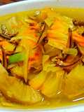 Scallion and Dried Anchovy Breadfruit Soup (Creative Recipe)