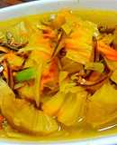 Scallion and Dried Anchovy Breadfruit Soup (Creative Recipe)