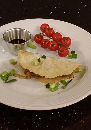 A picture of Moo -Shu Pork.