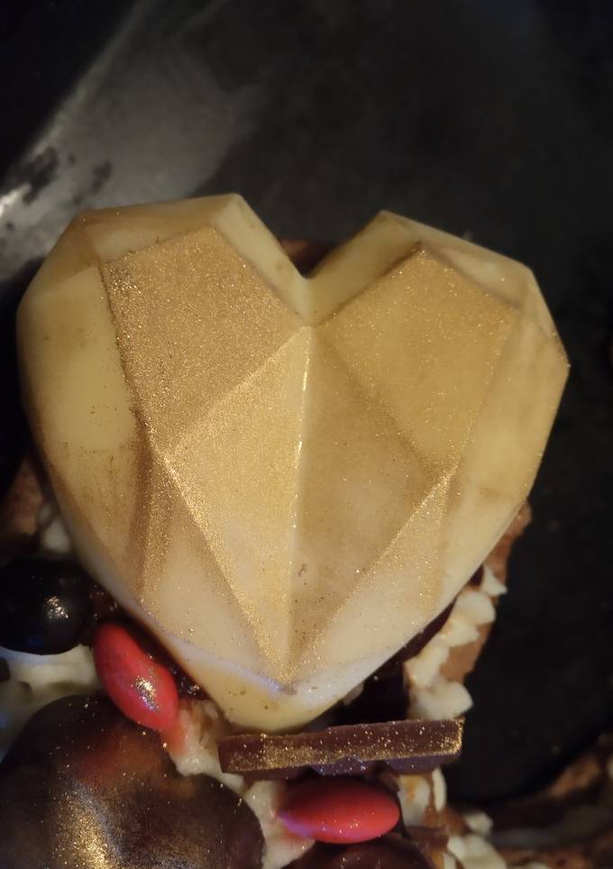 Маленькі мусові серця в шоколаді ❤️