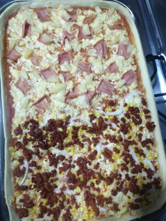 Una foto de Pizza