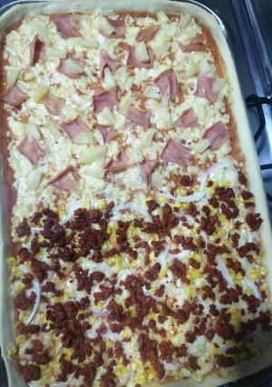 Una foto de Pizza