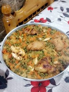 صورة لوصفة أرز بالدجاج في الفرن