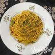 Shimla Mirch Kheema Spaghetti