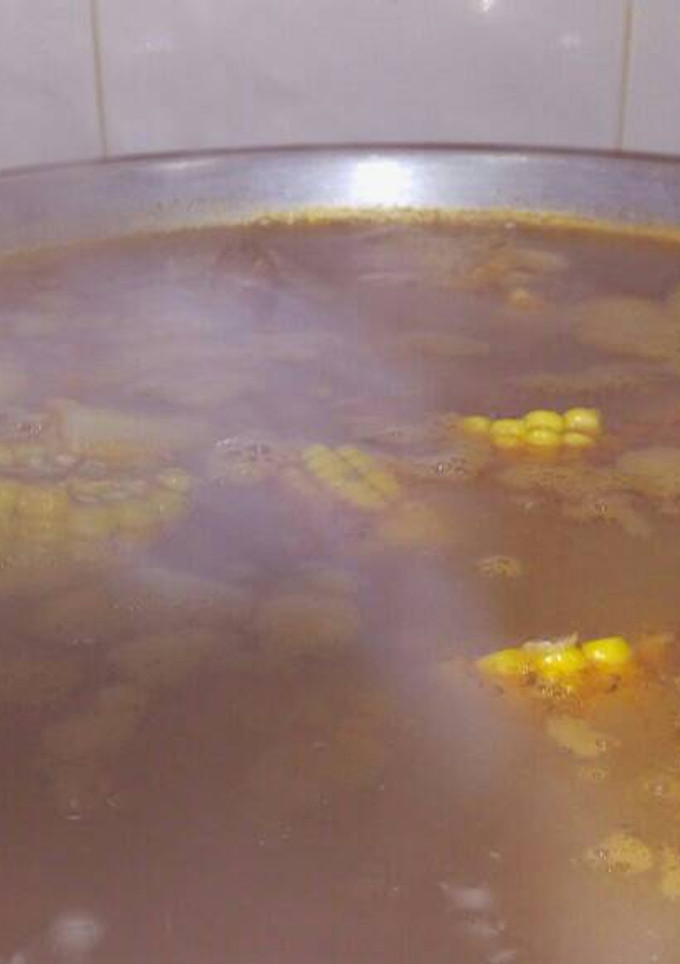Una foto de Sopa de ternillas y jarrete a mi manera