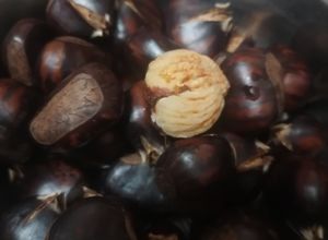Una foto de Castañas en olla a presión