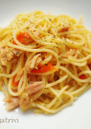 Foto resep Tuna Chilli Aglio Olio